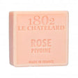 LE CHATELARD 1802 Rose & Peony Marseille Soap, 72%  Coconut, Olive and Almond Oil, 100g |  PALM FREE French Soaps UK