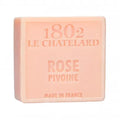 LE CHATELARD 1802 Rose & Peony Marseille Soap, 72%  Coconut, Olive and Almond Oil, 100g |  PALM FREE French Soaps UK