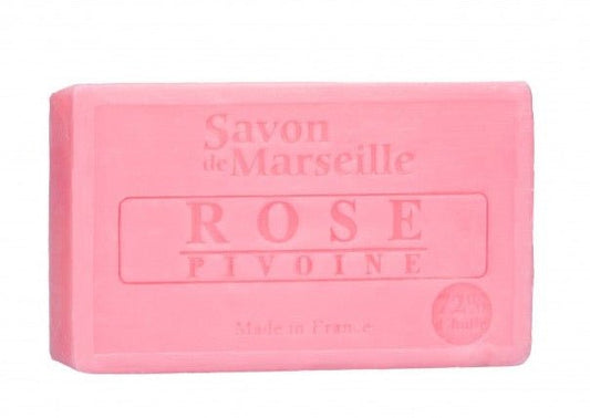 Rose & Peony Savon de Provence, enriched with Sweet Almond Oil | 100g