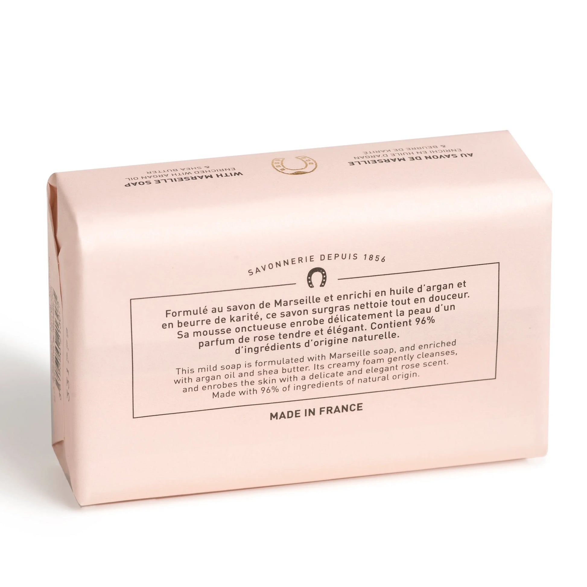 FER A CHEVAL Rose Petal, Extra Gentle Fragranced Marseille Soap | 125g French Soaps UK