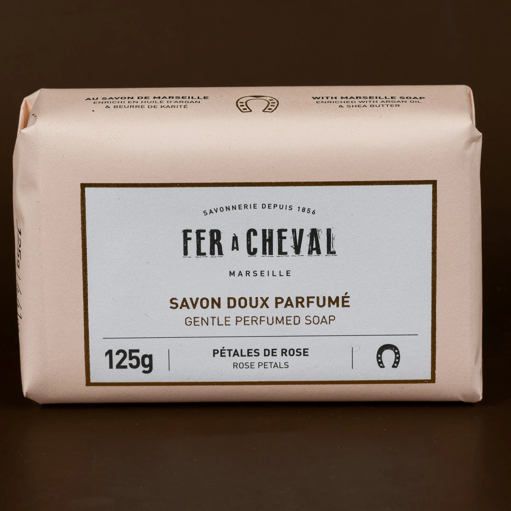 FER A CHEVAL Rose Petal, Extra Gentle Fragranced Marseille Soap | 125g French Soaps UK