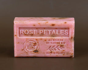 La Maison du Savon de Marseille Rose Petals French Soap with organic Shea Butter 125g French Soaps UK
