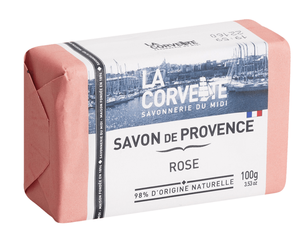 Rose, Savon de Provence, 100g