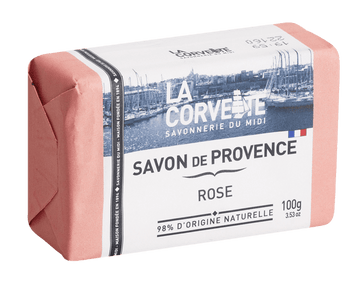 Rose, Savon de Provence, 100g