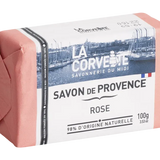 LA CORVETTE Rose, Savon de Provence, 100g French Soaps UK