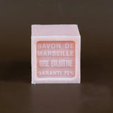 BLEU JAUNE Rose, Shea Butter Marseille Cube, 100g French Soaps UK