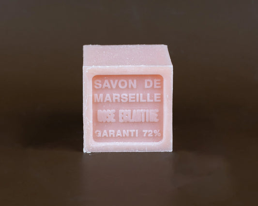 BLEU JAUNE Rose, Shea Butter Marseille Cube, 100g French Soaps UK