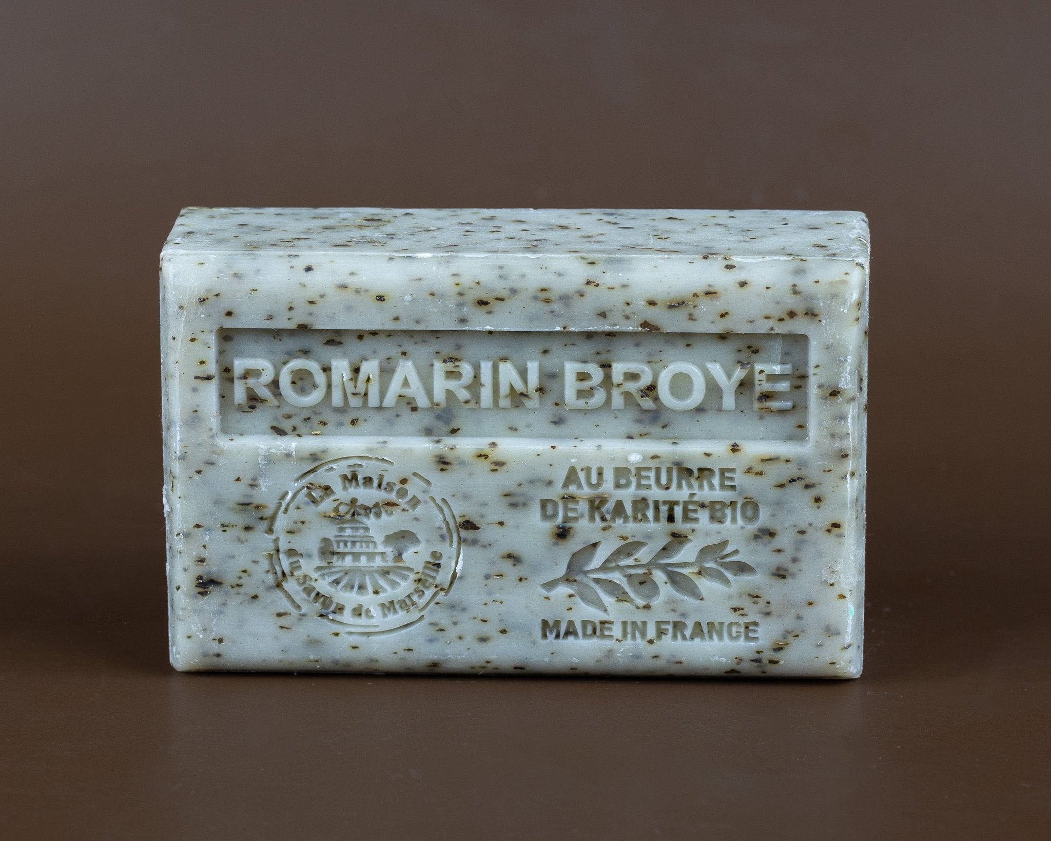 Rosemary Broyee (Exfoliating) Soap with organic Shea Butter 125g