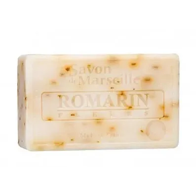 LE CHATELARD 1802 Rosemary Flower Exfoliating Savon de Provence, enriched with Sweet Almond Oil | 100g French Soaps UK