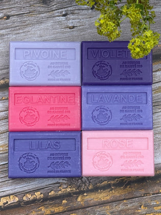 La Maison du Savon de Marseille Rosey Posey, 6 x 125g Soap Bars  I  Unwrapped French Soaps UK