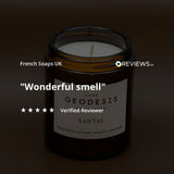 GEODESIS Sandalwood, India, Candle by Geodesis French Soaps UK