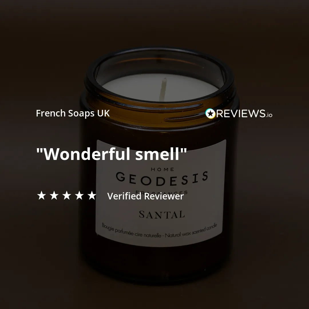 GEODESIS Sandalwood, India, Candle by Geodesis French Soaps UK
