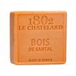 LE CHATELARD 1802 Sandalwood Marseille Soap. 72% Coconut, Olive and Almond Oil, 100g |  PALM FREE French Soaps UK