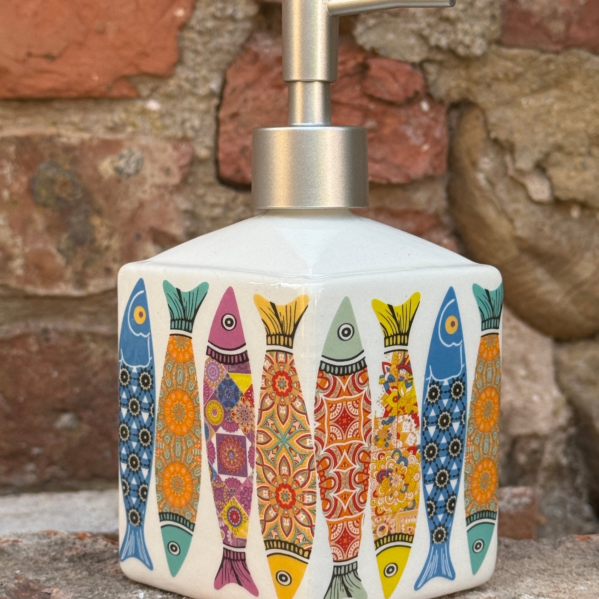Bastide & Olivier 'Sardine' Ceramic Soap Dispenser French Soaps UK