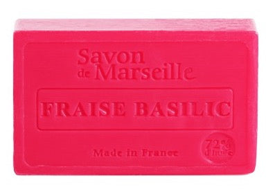 Strawberry & Basil Savon de Provence, enriched with Sweet Almond Oil | 100g