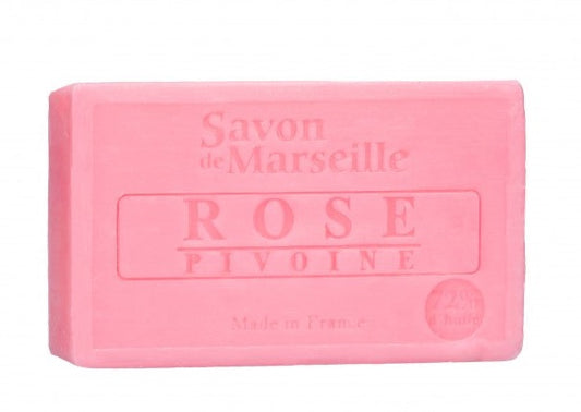Rose & Peony Savon de Provence, enriched with Sweet Almond Oil | 100g