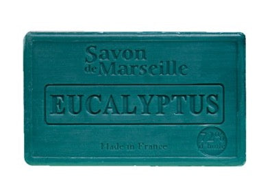 Eucalyptus Savon de Provence, Enriched with Sweet Almond Oil, 100g