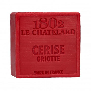 Morello Cherry Marseille Soap 72% Coconut, Olive and Almond Oil, 100g |  PALM FREE