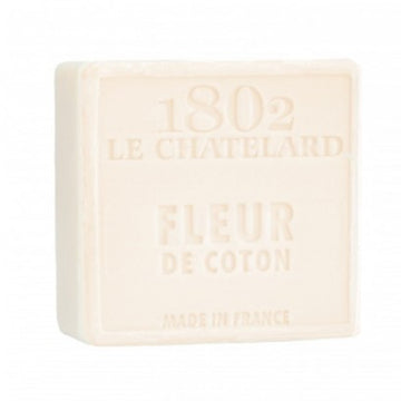 Cotton Flower Soap, 72% Coconut, Olive and Almond Oil, 100g |  PALM FREE