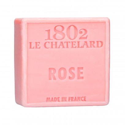 Rose Marseille Soap, 72%  Coconut, Olive and Almond Oil, 100g |  PALM FREE
