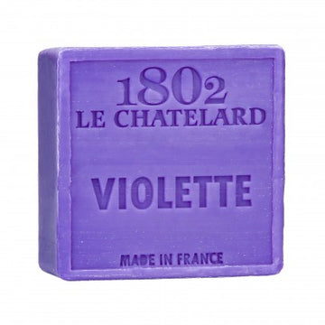 Violet Marseille Soap, 72% Coconut, Olive and Almond Oil, 100g |  PALM FREE