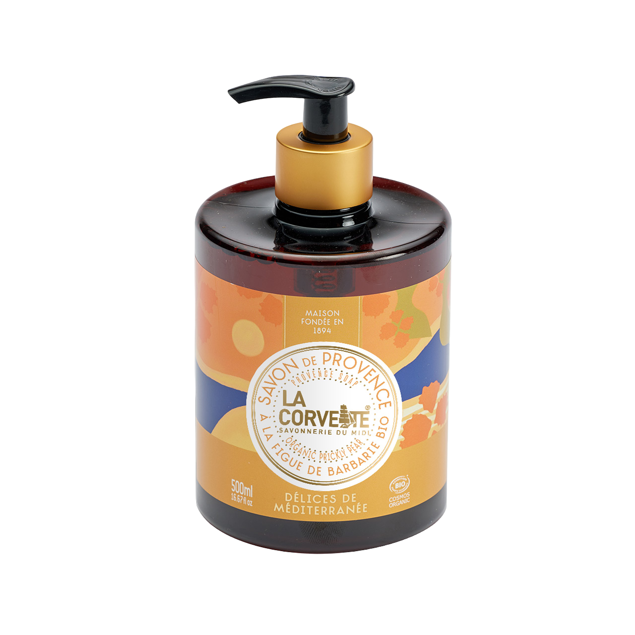 Delices de Mediterranee (Orange, Fig & Vanilla), 500ml, Organic Marseille Liquid Soap
