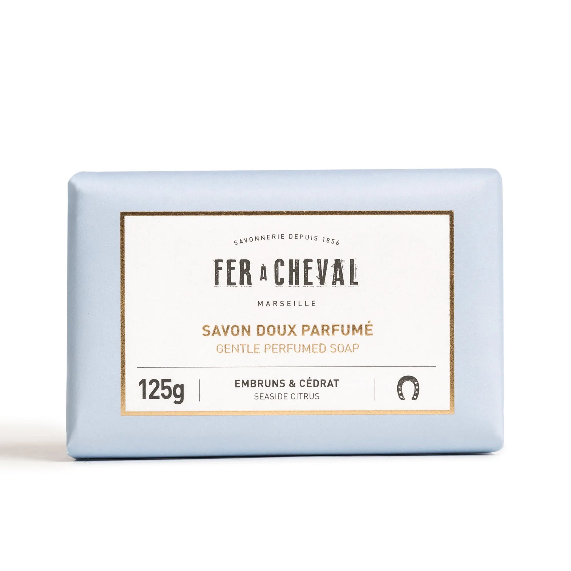 FER A CHEVAL Seaside Citrus, Extra Gentle Fragranced Marseille Soap | 125g French Soaps UK