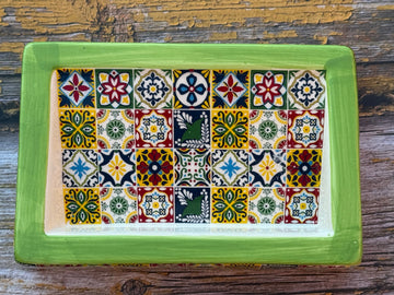 Bastide & Olivier Slanted Green Ceramic Soap Dish French Soaps UK