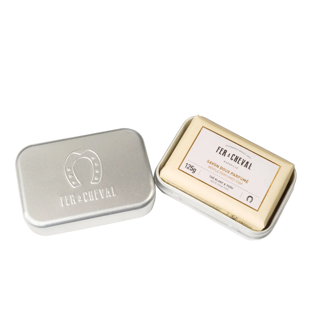 FER A CHEVAL Soap Dish & Travel Tin, 3 part French Soaps UK