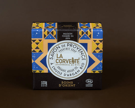 LA CORVETTE Soins D'Orient (Musky Orange), 100g, Palm Free & Organic French Soaps UK