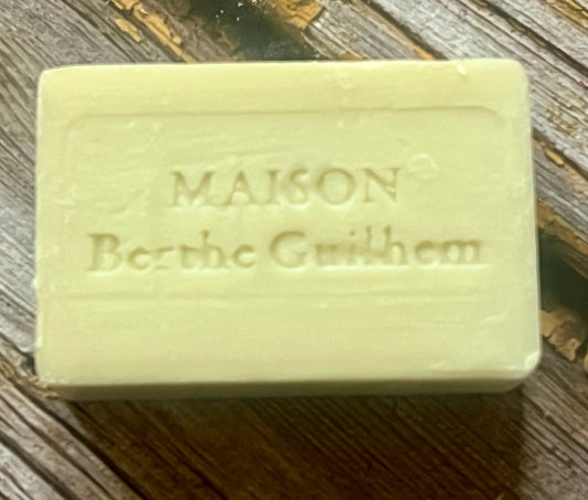 MAISON BERTHE GUILHEM Spearmint & Avocado Oils  | Organic Alpine Goats Milk | 100g French Soaps UK