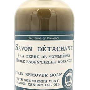 BLEU JAUNE Stain Removing Liquid, Sommieres Clay & Orange Oil | 250ml French Soaps UK
