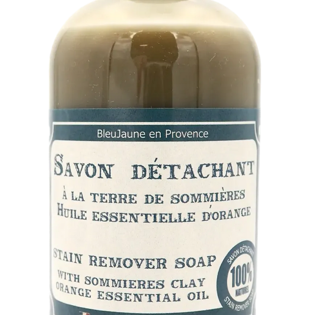 BLEU JAUNE Stain Removing Liquid, Sommieres Clay & Orange Oil | 250ml French Soaps UK