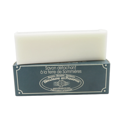 BLEU JAUNE Stain Removing Soap Bar,  Sommières Clay and Orange Oil | 100g French Soaps UK
