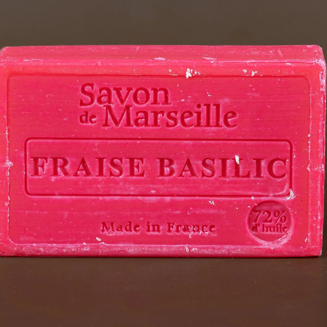 LE CHATELARD 1802 Strawberry & Basil Savon de Provence, enriched with Sweet Almond Oil | 100g French Soaps UK