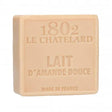 LE CHATELARD 1802 Sweet Almond Milk Enriched Marseille Soap, 72% Coconut, Olive and Almond Oil, 100g |  PALM FREE French Soaps UK