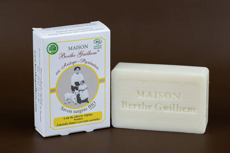 MAISON BERTHE GUILHEM Sweet Almond Oil | Organic Alpine Goat's Milk | 100g French Soaps UK