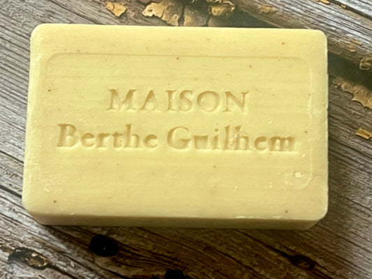 MAISON BERTHE GUILHEM Sweet Orange Oil & Shea Butter | Organic Alpine Goat's Milk | 100g French Soaps UK