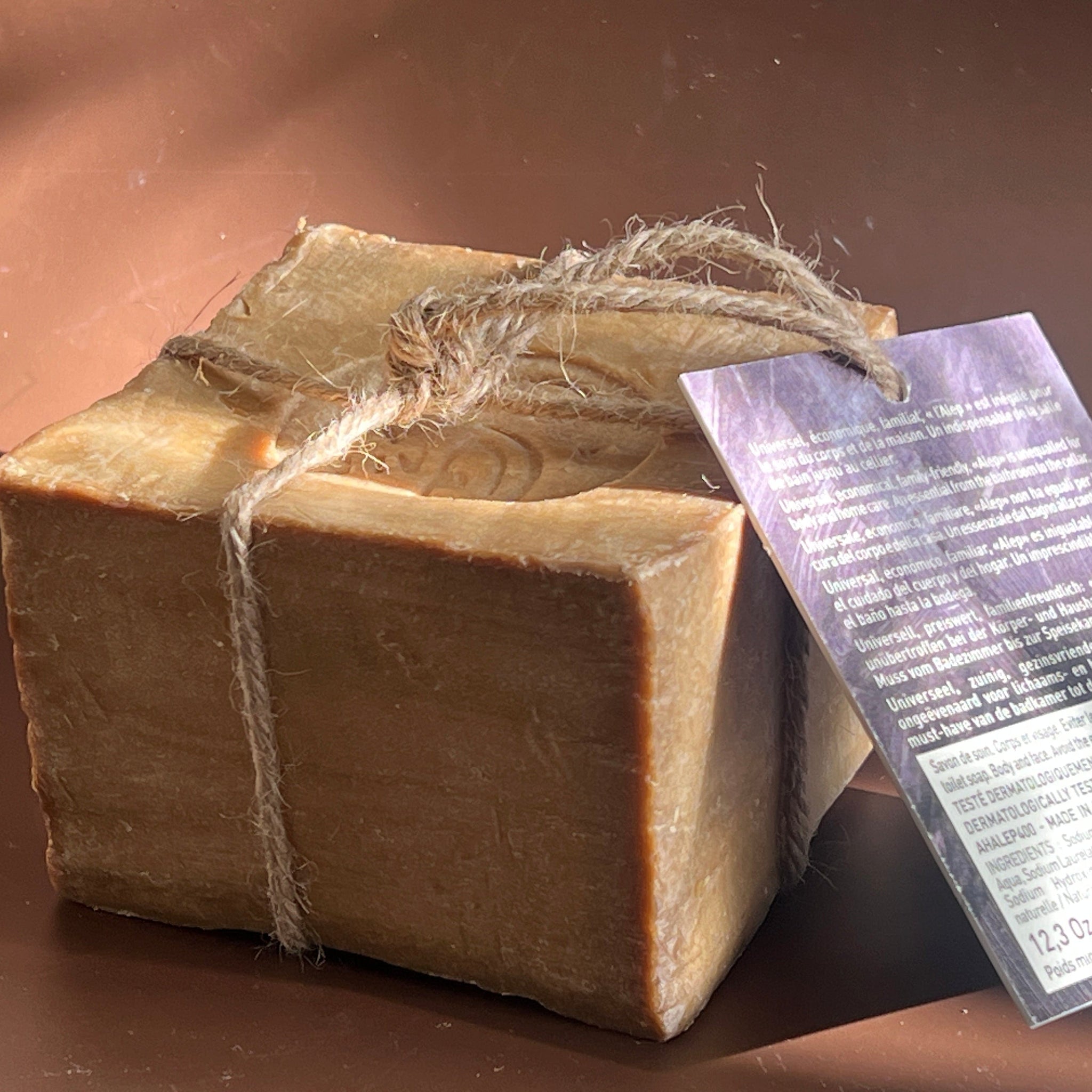 TADÉ PAYS DU LEVANT Aleppo Soap Cube | for all skin types | 350g French Soaps UK