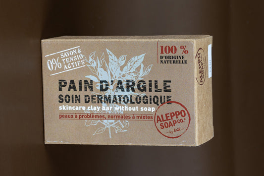 TADÉ PAYS DU LEVANT Clay Cleansing Bar, Soap Free, for all skin types, 320g French Soaps UK