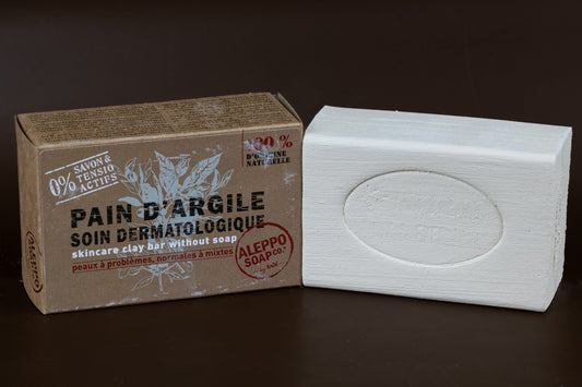 TADÉ PAYS DU LEVANT Clay Cleansing Bar, Soap Free, for all skin types, 320g French Soaps UK