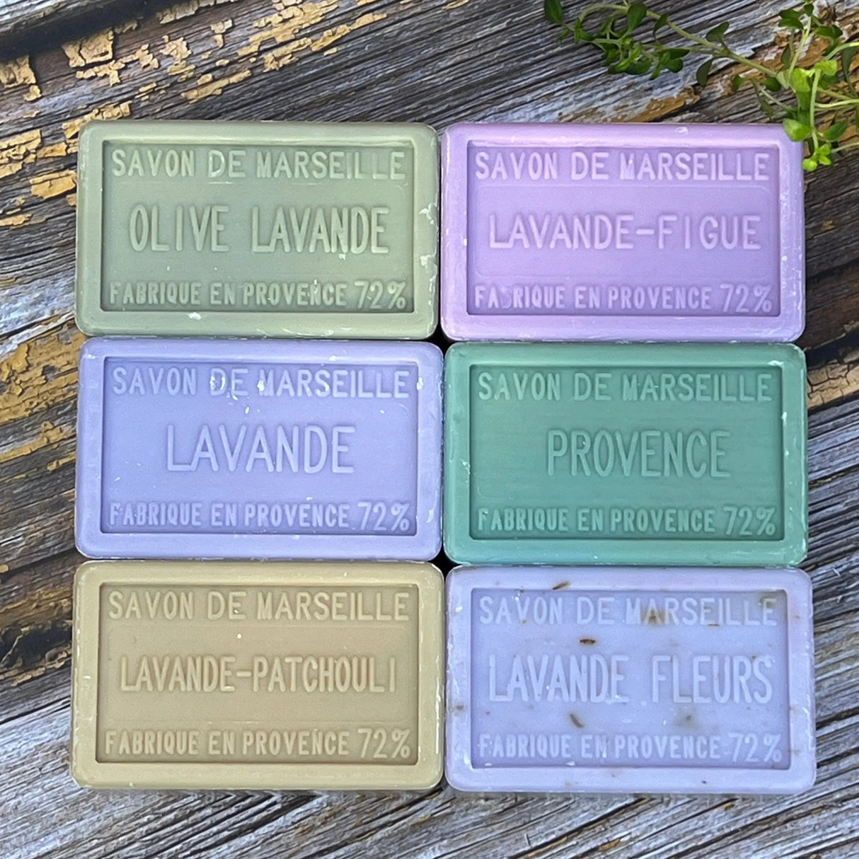BLEU JAUNE The Large Lavender Collection (Worth £37.20) French Soaps UK