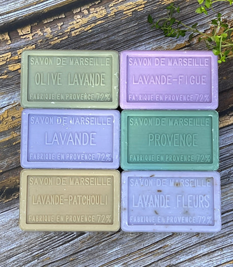 BLEU JAUNE The Large Lavender Collection (Worth £37.20) French Soaps UK
