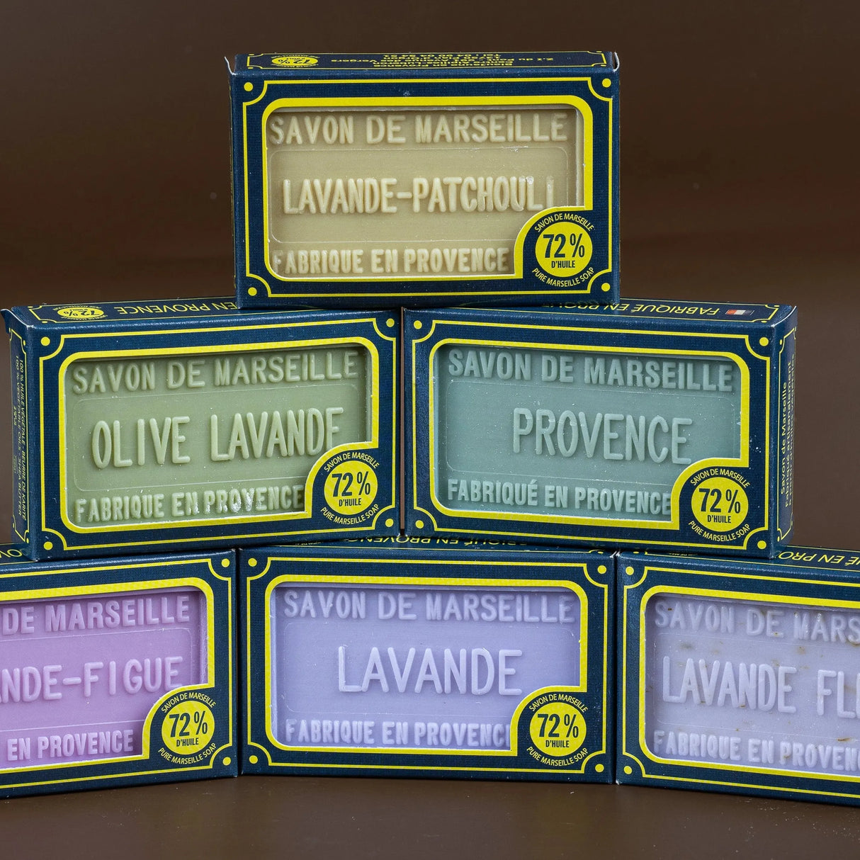 BLEU JAUNE The Lavender Collection (Worth £20.40) French Soaps UK