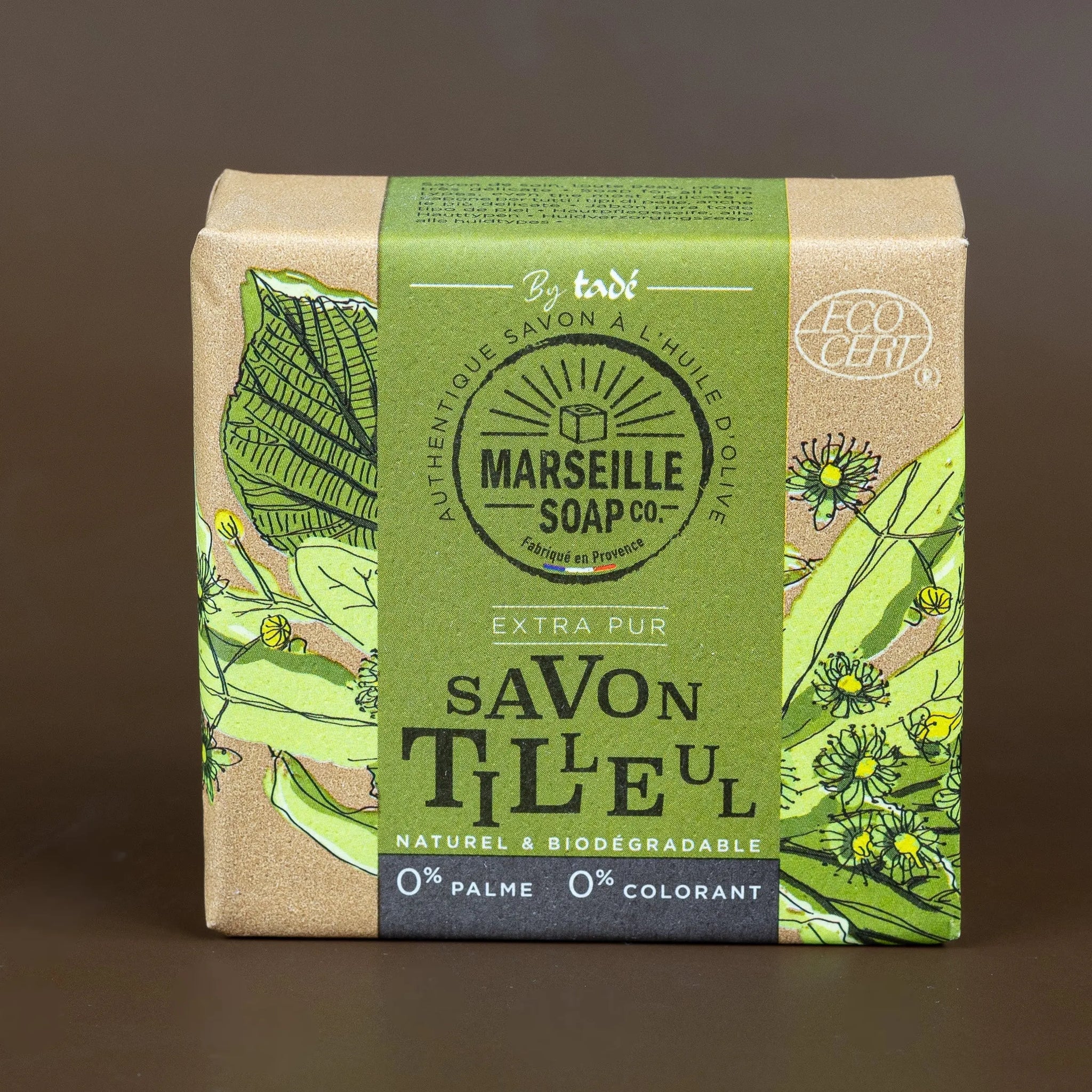 TADÉ PAYS DU LEVANT Tilleul Marseille Soap with Olive Oil | 100g French Soaps UK