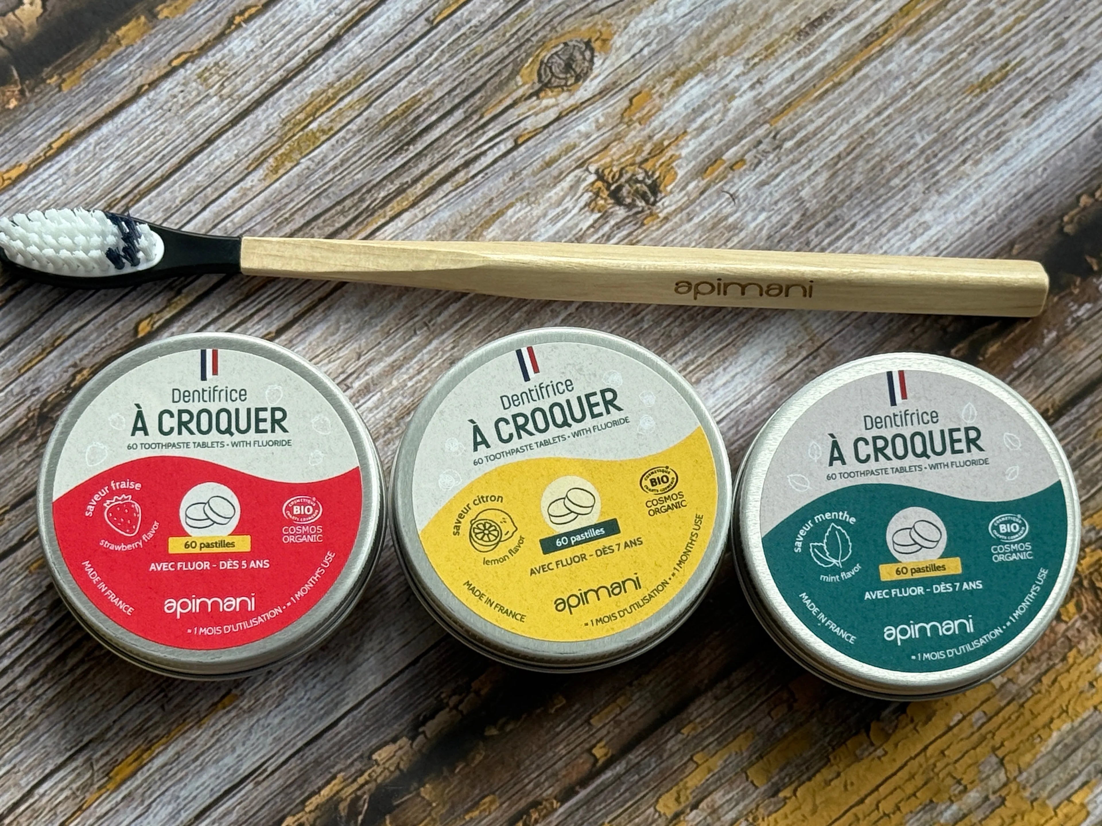 Organic Toothpaste Tablets with Flouride | Mint | 60 tablets