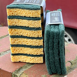 LA CORVETTE Tough Scouring Sponge, 4 Pack French Soaps UK