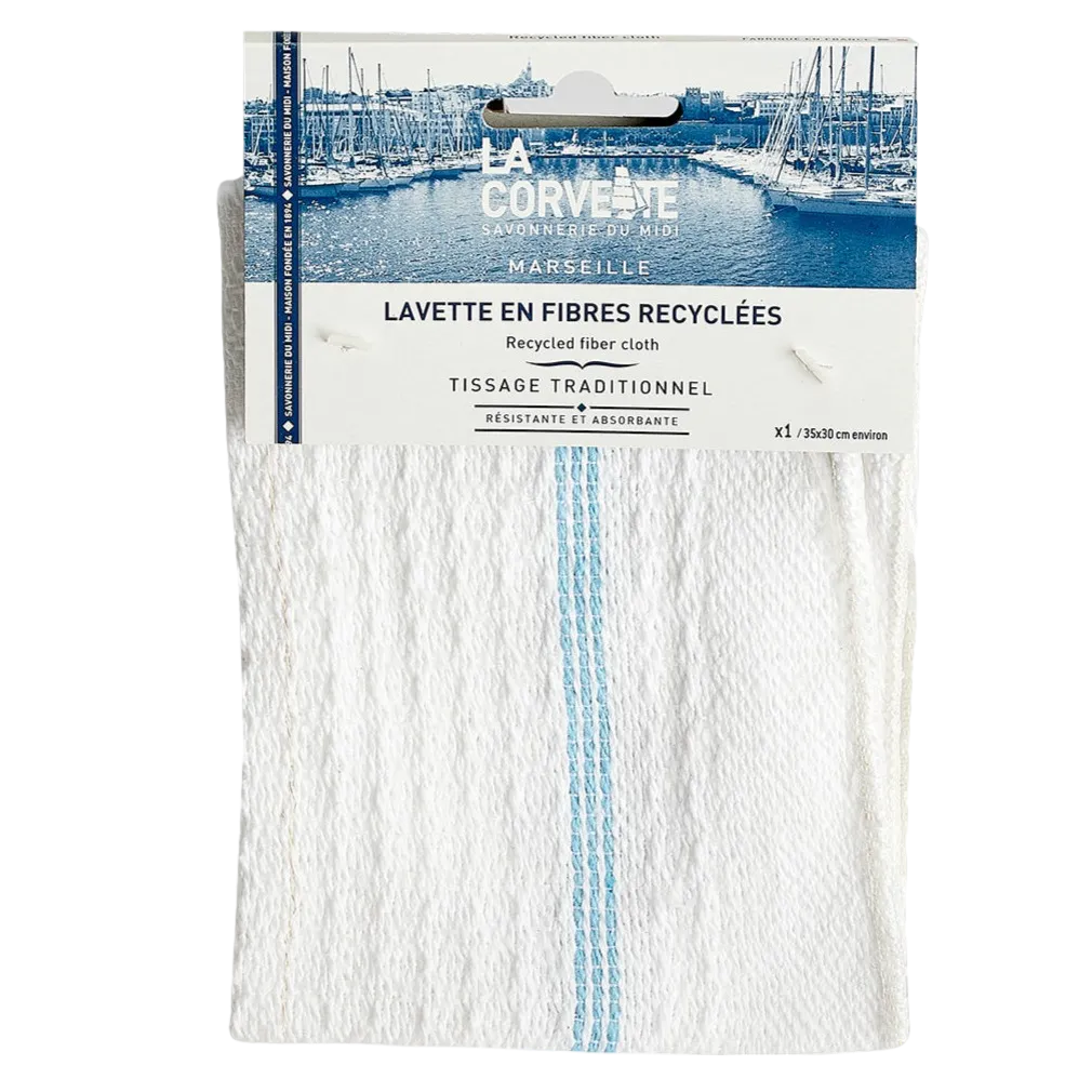 LA CORVETTE Traditional Cleaning Cloth, recycled fibre, 30x35cm French Soaps UK