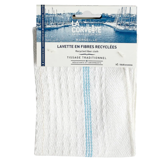 LA CORVETTE Traditional Cleaning Cloth, recycled fibre, 30x35cm French Soaps UK
