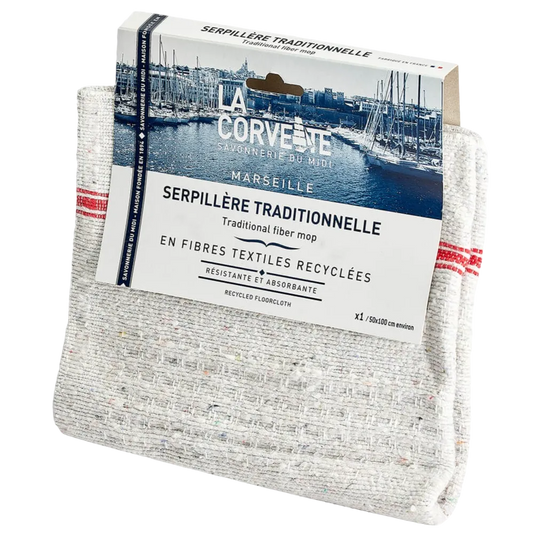 LA CORVETTE Traditional Floor or Dish Cloth, Recycled Fibre, 50x100cm French Soaps UK